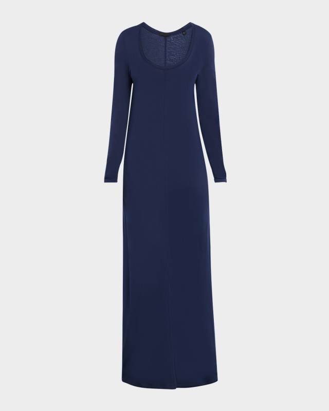 Modal Jersey Scoop-Neck Maxi Dress